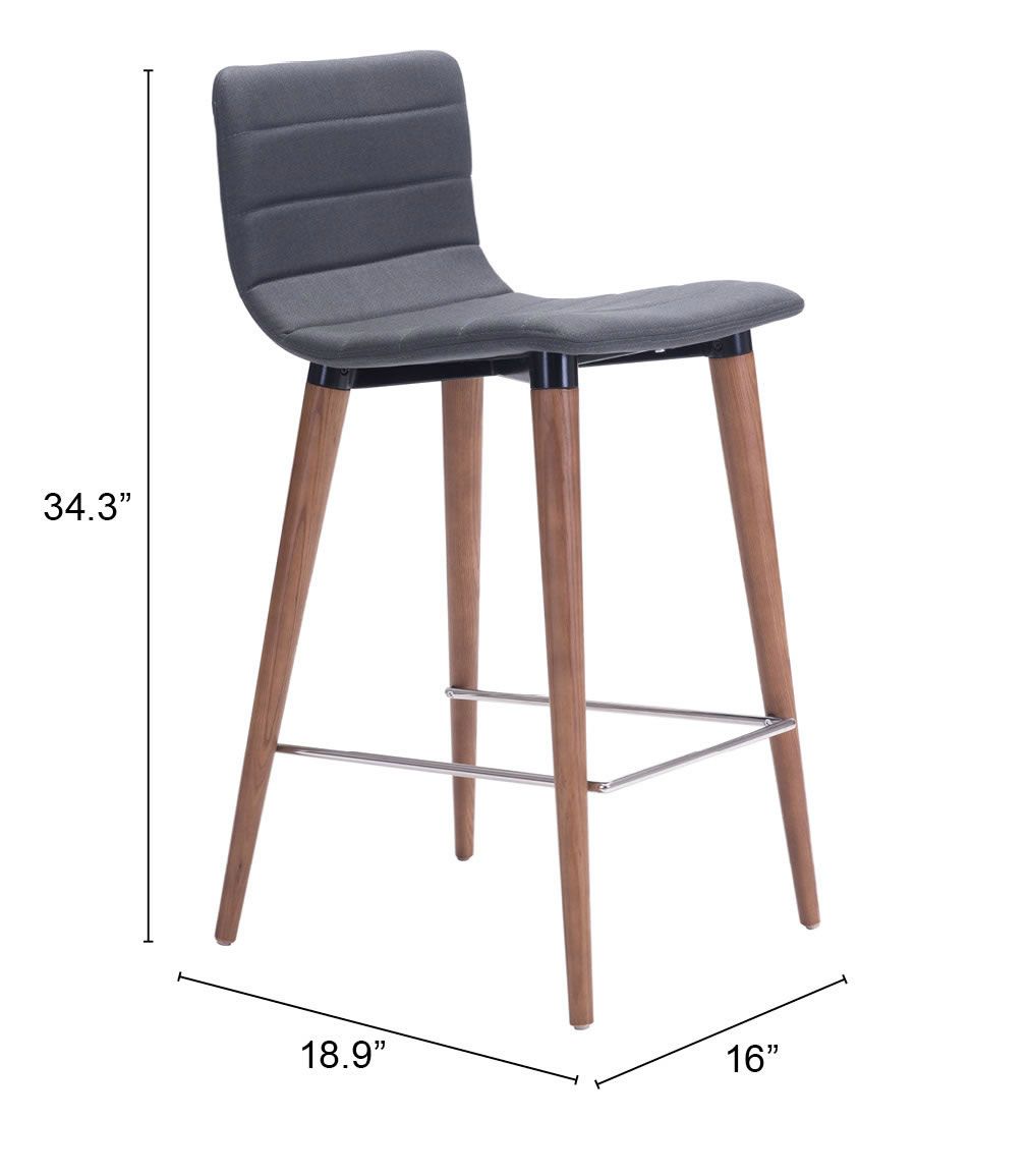 Jericho Counter Chair Gray