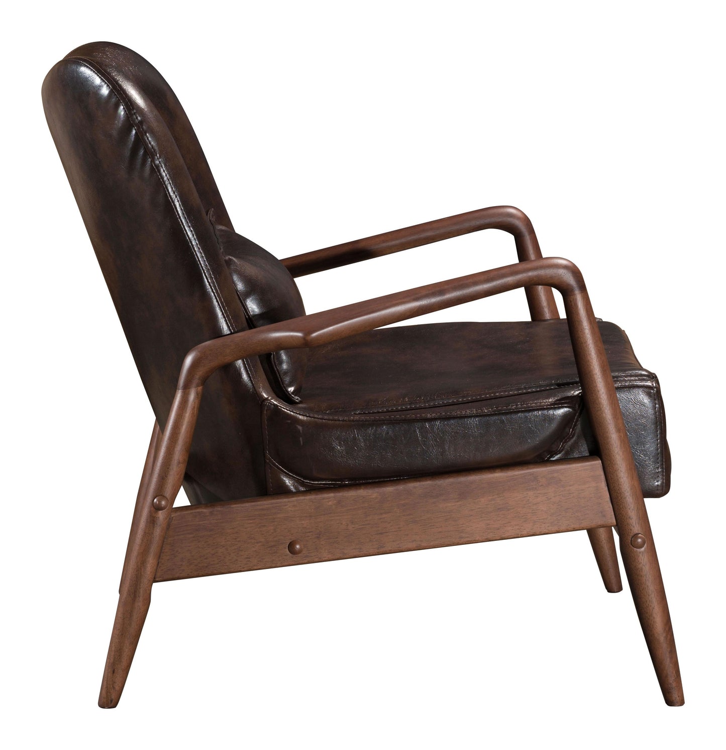 Bully Lounge Chair & Ottoman Brown