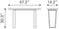 Atlas Console Table White & Gold