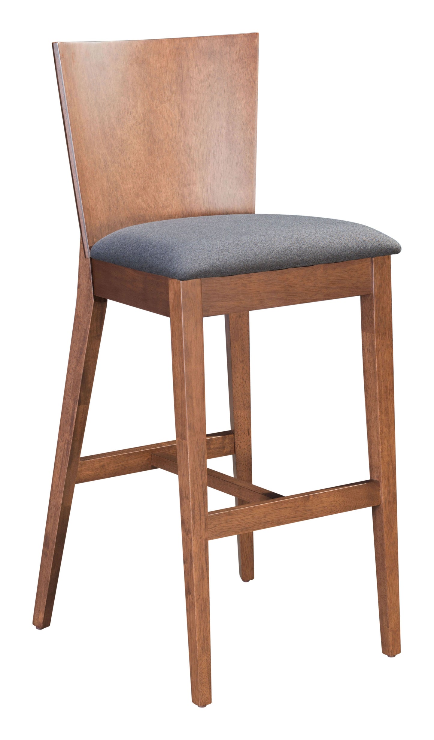 Ambrose Bar Chair Walnut & Gray