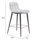 Tangiers Counter Chair White