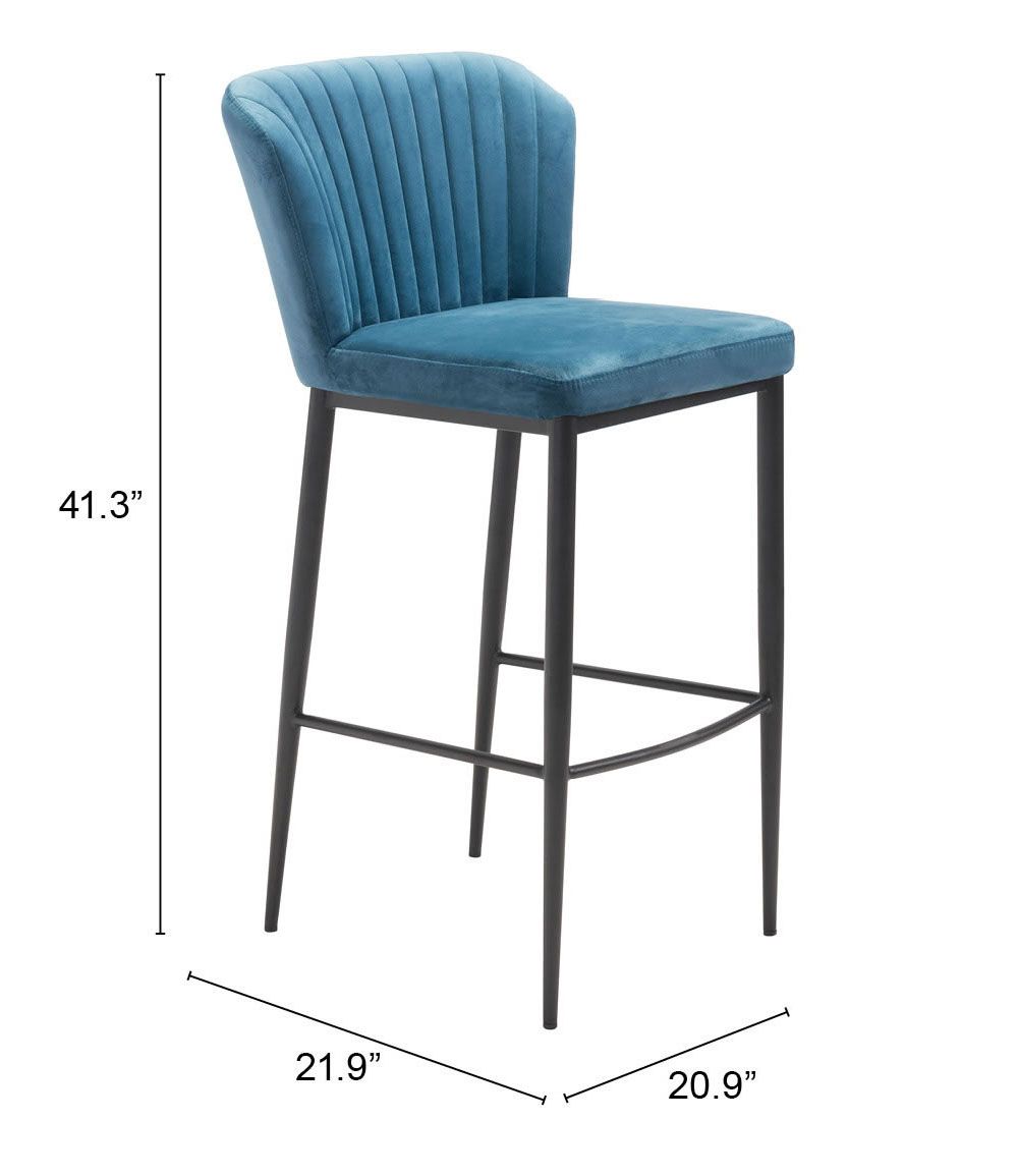 Tolivere Bar Chair Blue