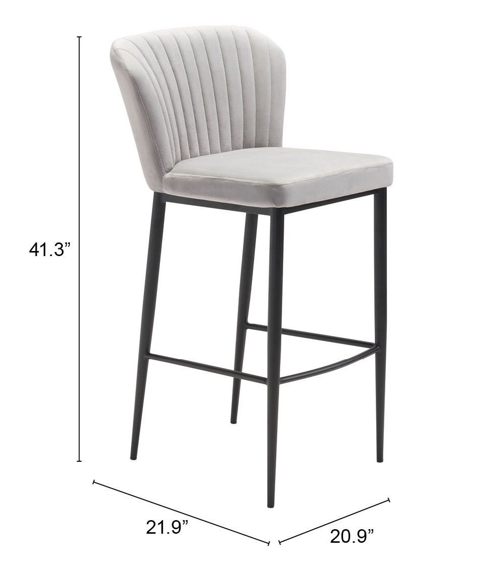 Tolivere Bar Chair Gray