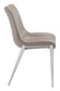 Magnus Dining Chair Gray & Silver