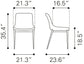 Magnus Dining Chair Black & Silver
