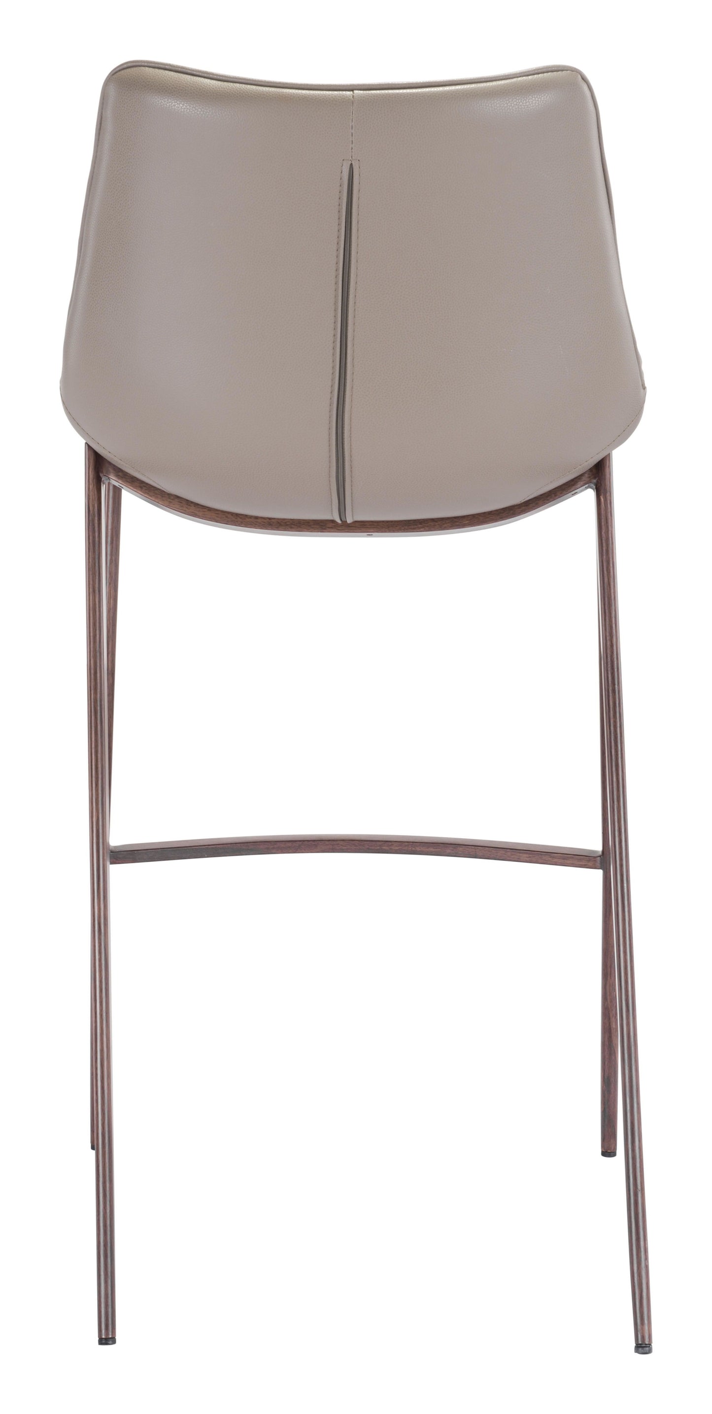 Magnus Bar Chair Gray & Walnut