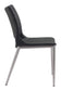 Ace Dining Chair Black & Silver