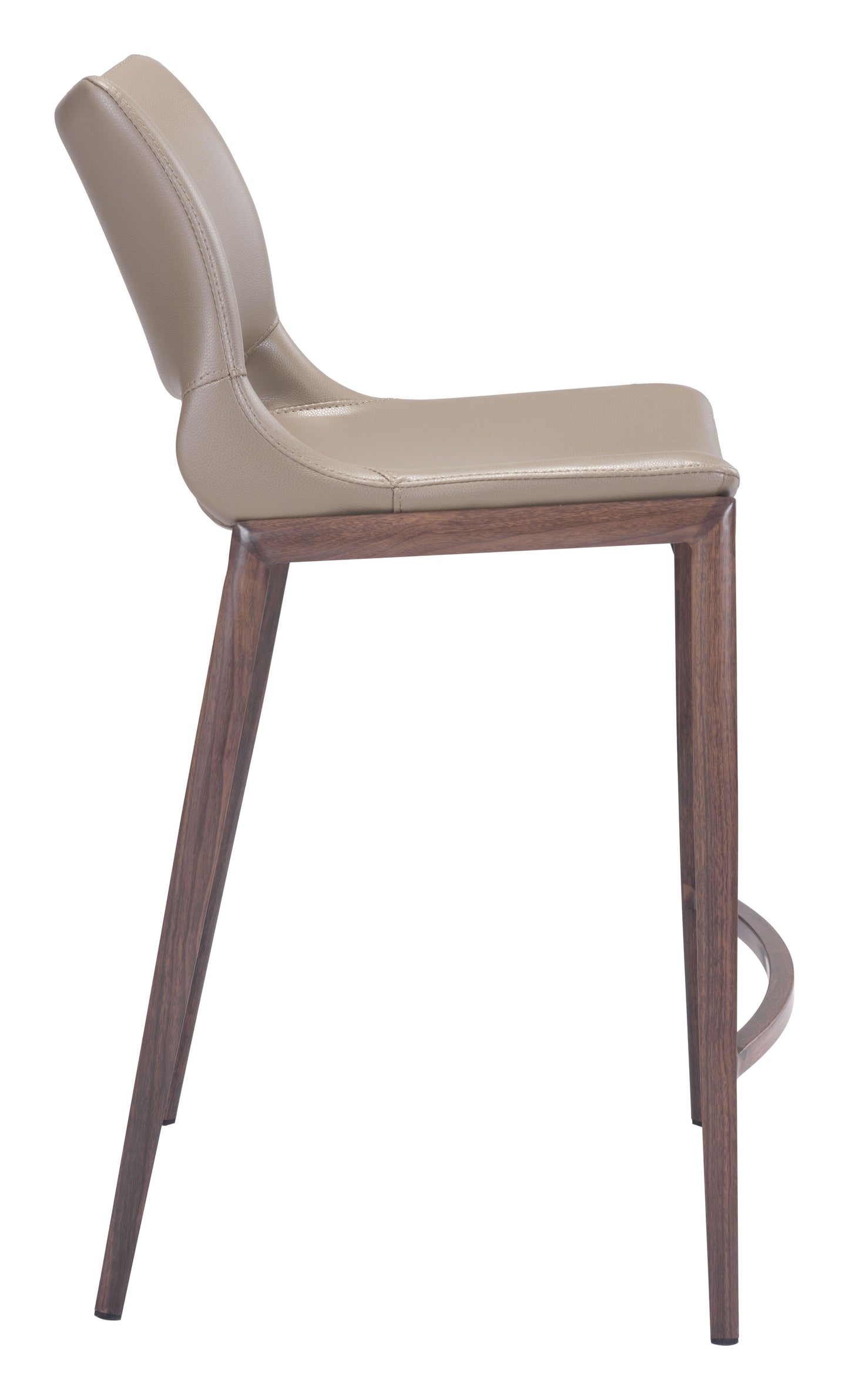 Ace Counter Chair Gray & Walnut