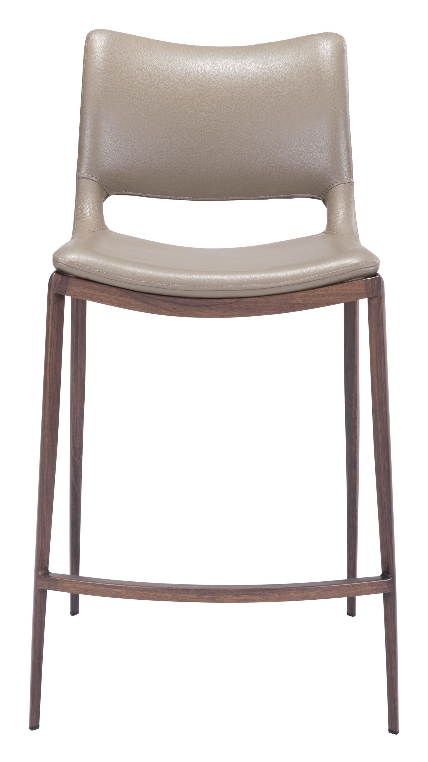 Ace Counter Chair Gray & Walnut