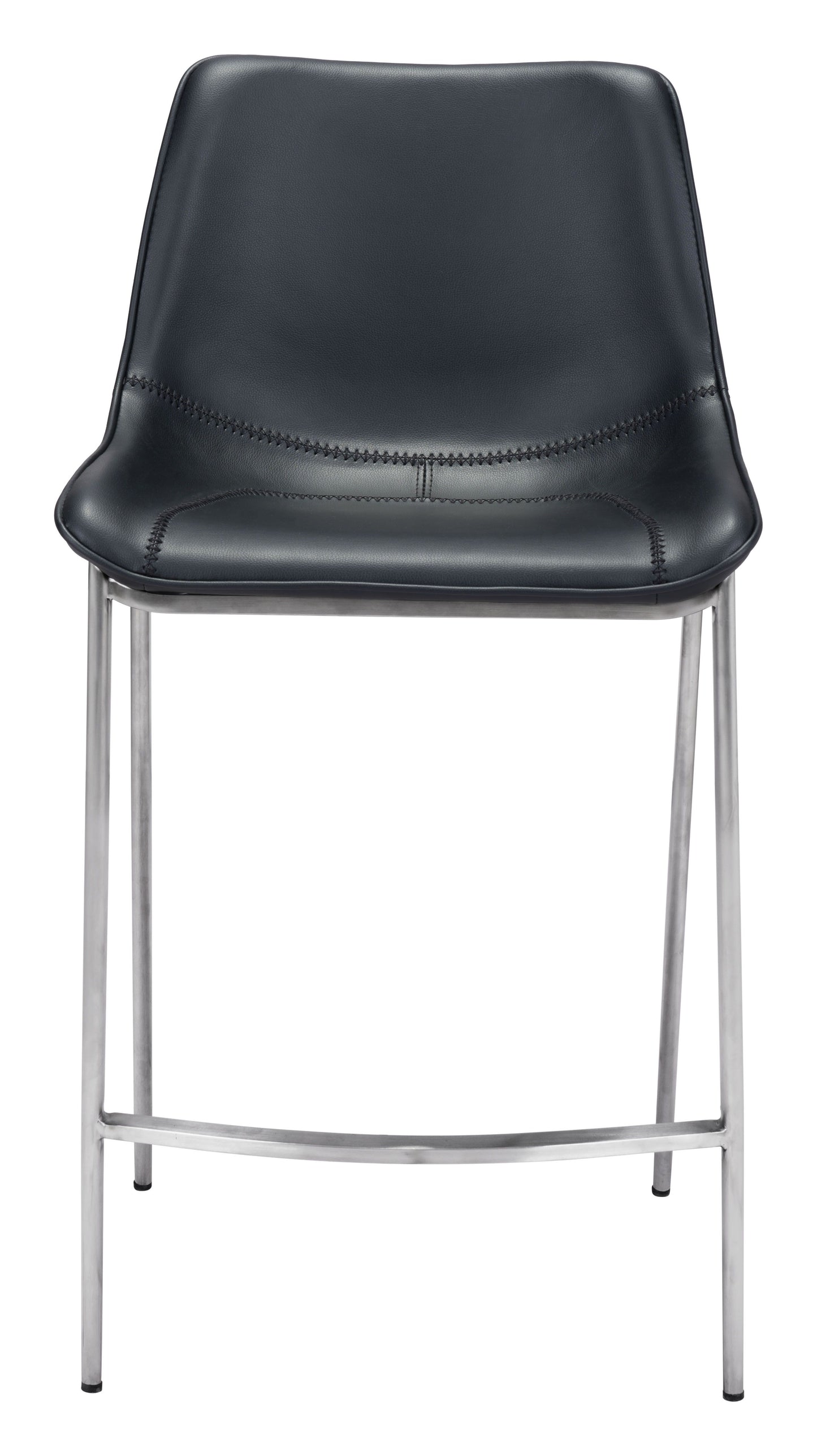 Magnus Counter Chair Black & Silver