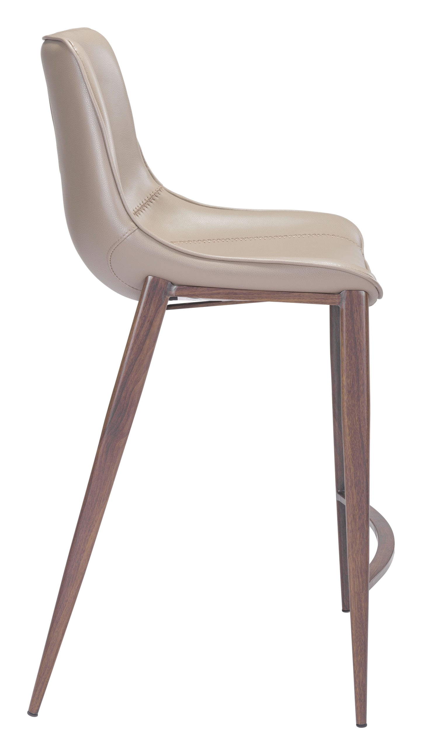 Magnus Counter Chair Gray & Walnut