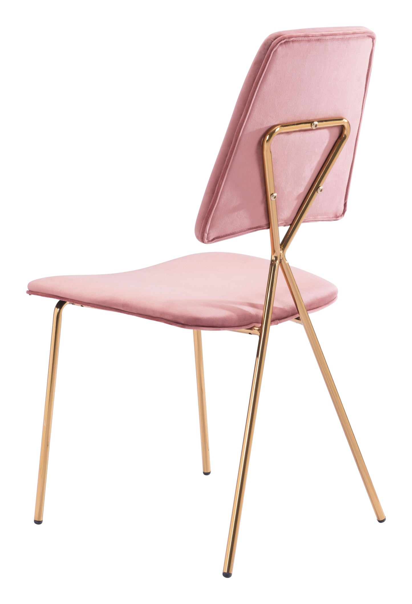 Chloe Dining Chair Pink & Gold