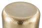 Cannon Side Table Gold & Clear