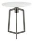 Rand Marble Side Table White & Black