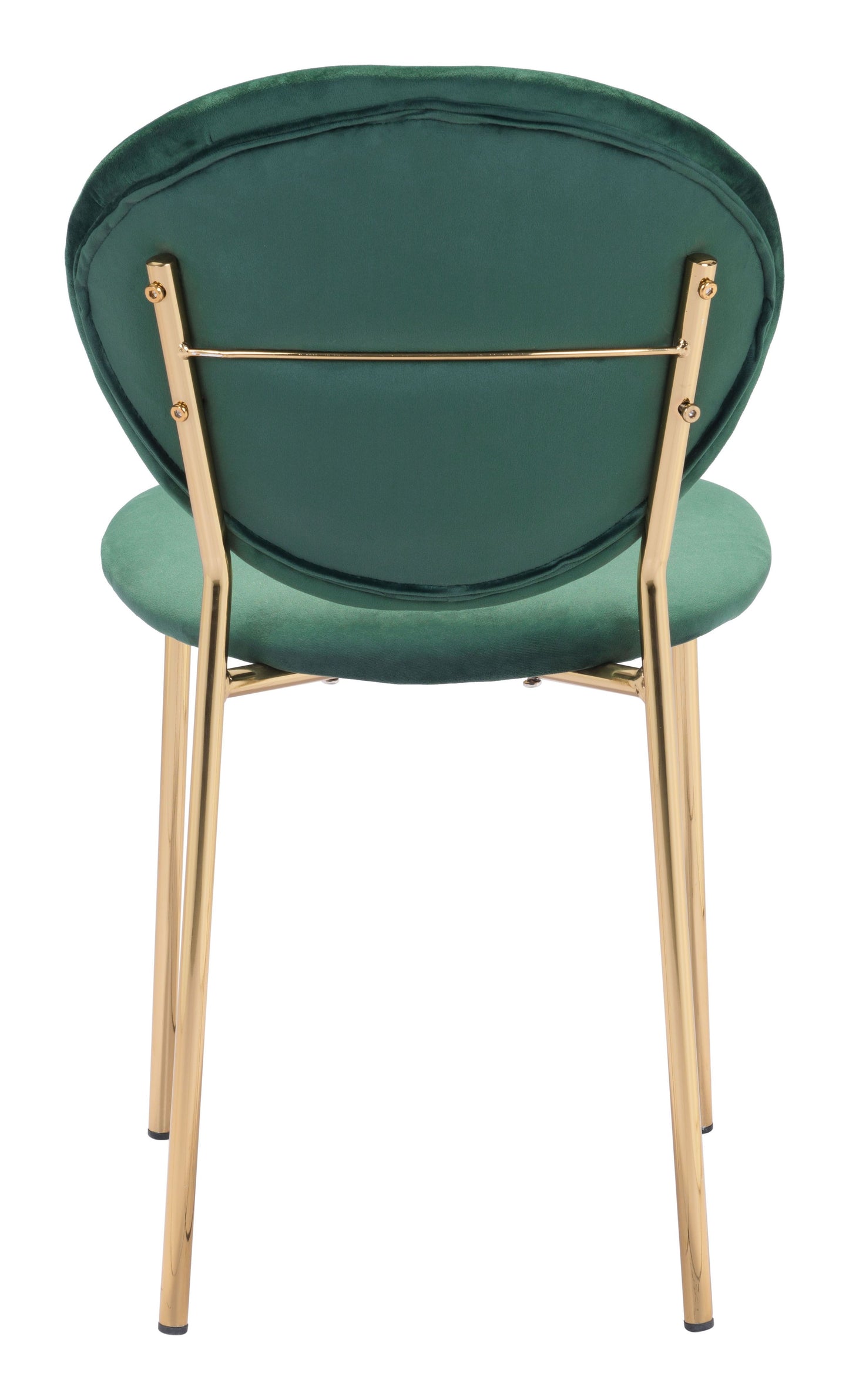 Clyde Dining Chair Green & Gold