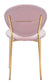 Clyde Dining Chair Pink & Gold