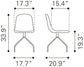 Slope Dining Chair Light Gray