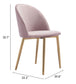 Cozy Dining Chair Pink
