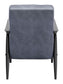 Rocky Velvet Arm Chair Gray