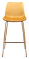 Tony Bar Chair Yellow & Gold