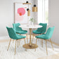 Tony Dining Chair Green & Gold