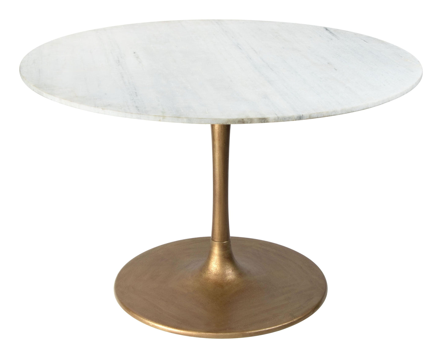 Ithaca Dining Table White & Gold