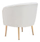 Sherpa Accent Chair Beige & Gold