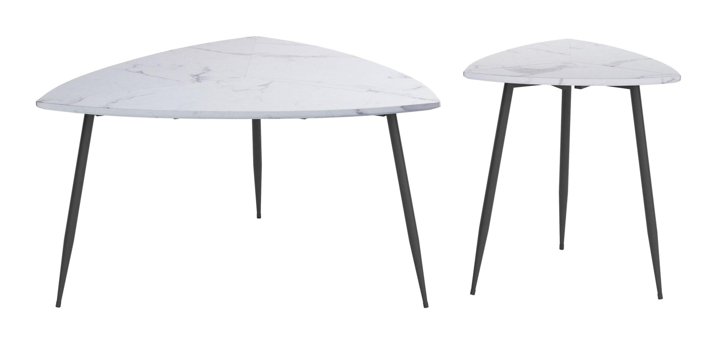 Set of 2 Cavaldos Accent Tables White