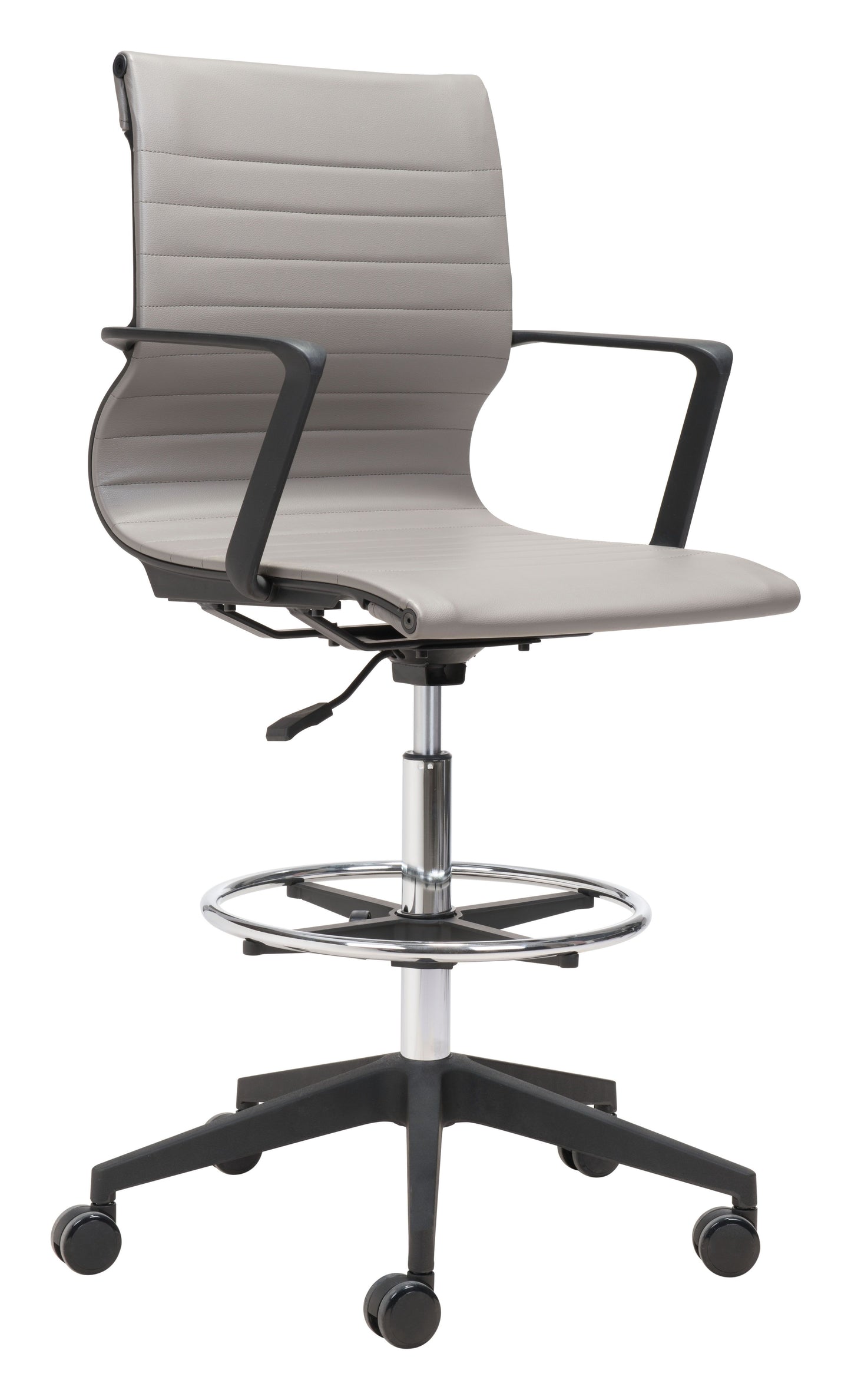 Stacy Drafter Office Chair Gray