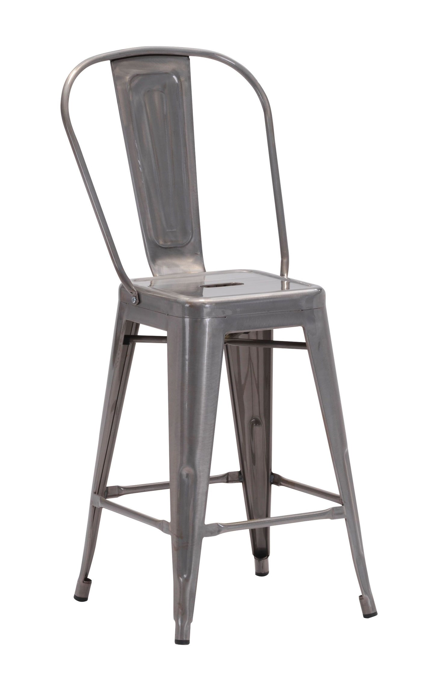 Elio Counter Chair Gunmetal