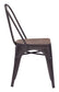 Elio Dining Chair Rustic Black & Brown