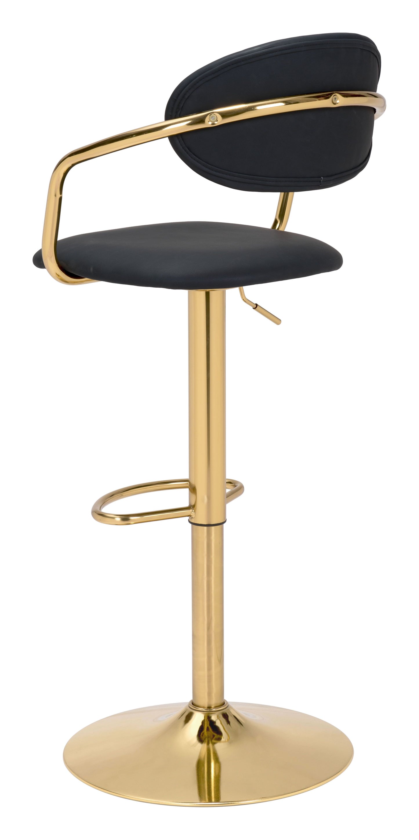 Gusto Bar Chair Black & Gold
