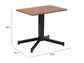 Mazzy Side Table Brown