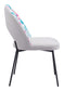Torrey Dining Chair Multicolor Print & Gray