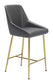 Madelaine Counter Chair Gray