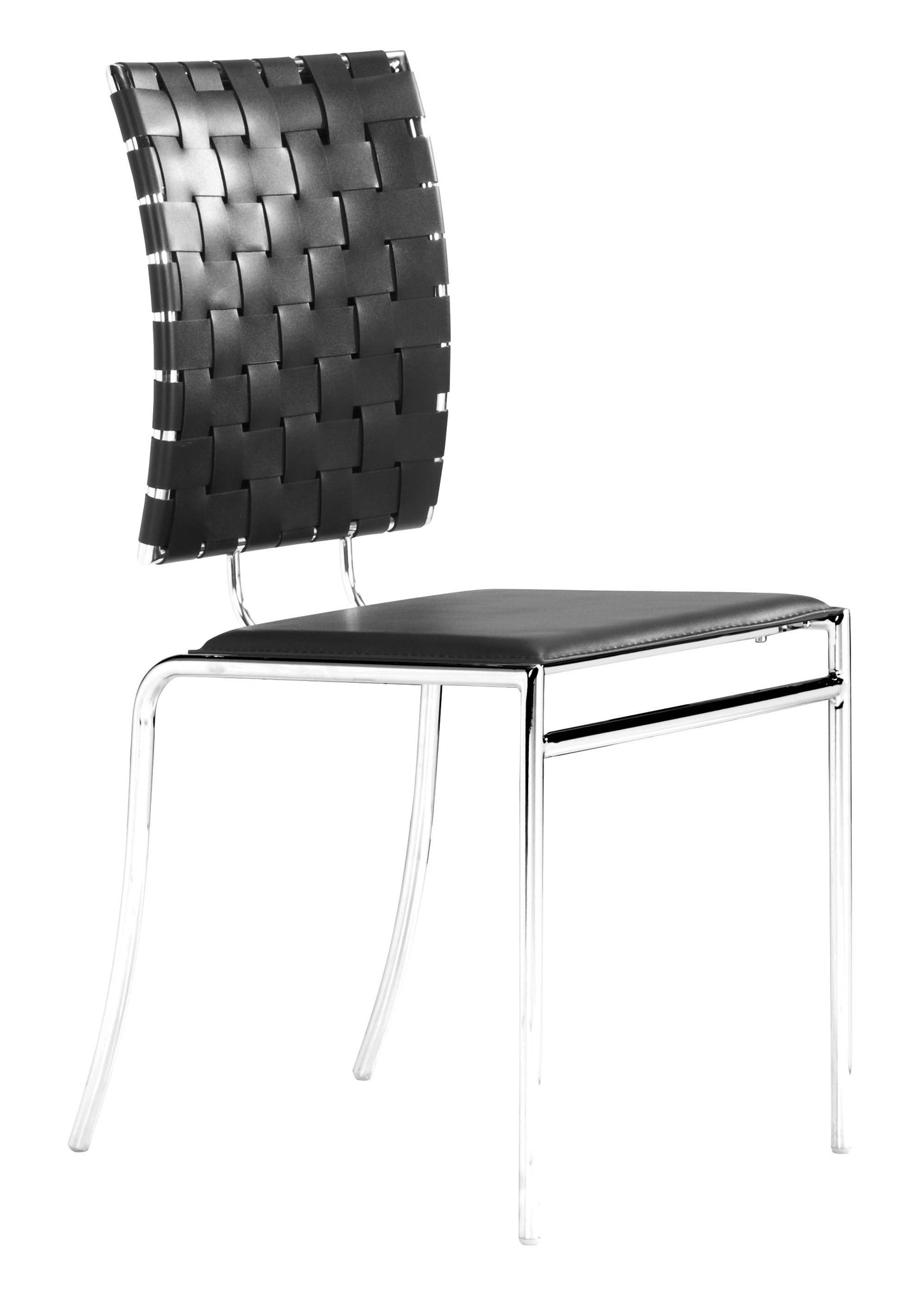 Criss Cross Dining Chair Black
