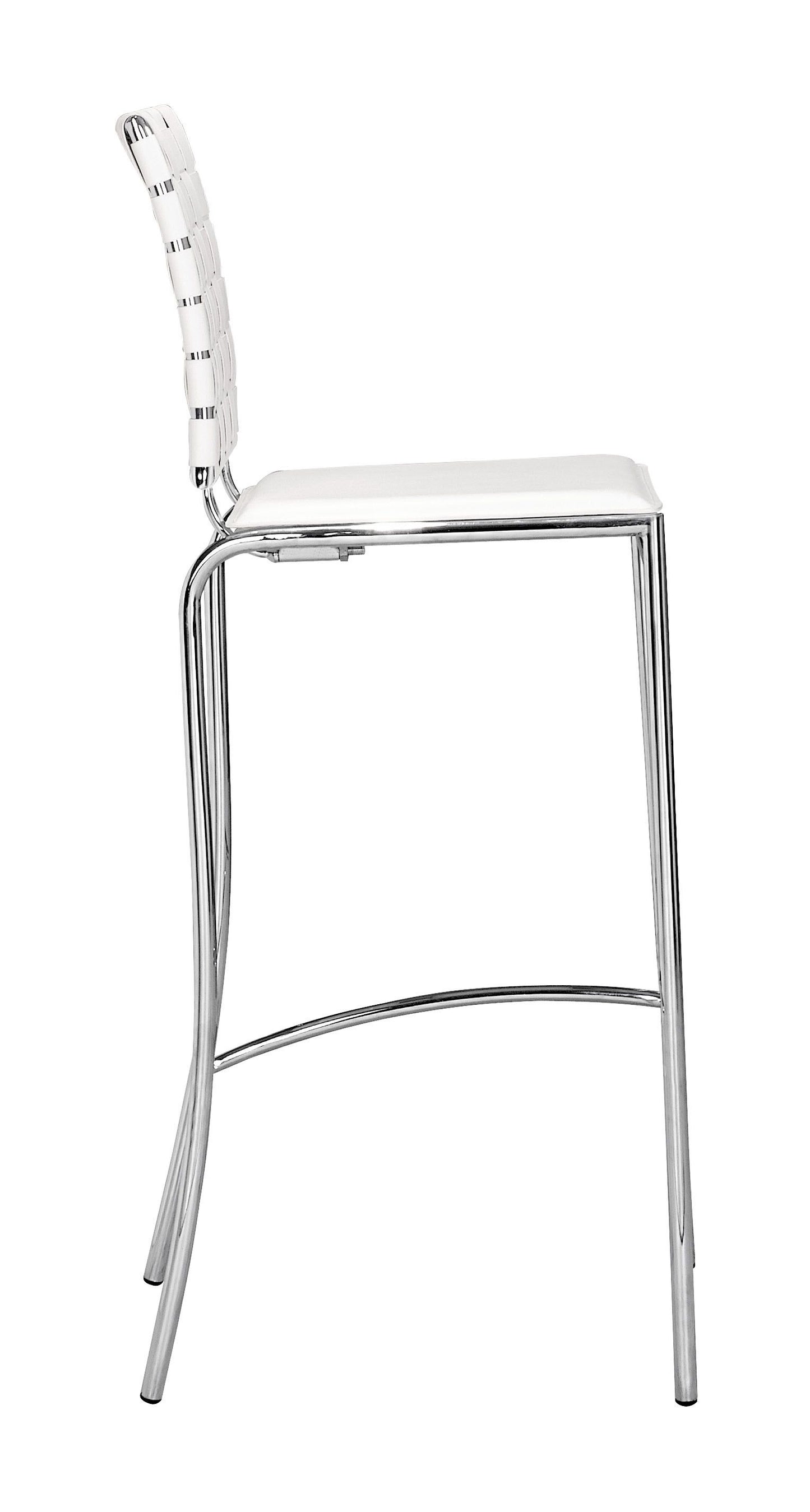 Criss Cross Bar Chair White