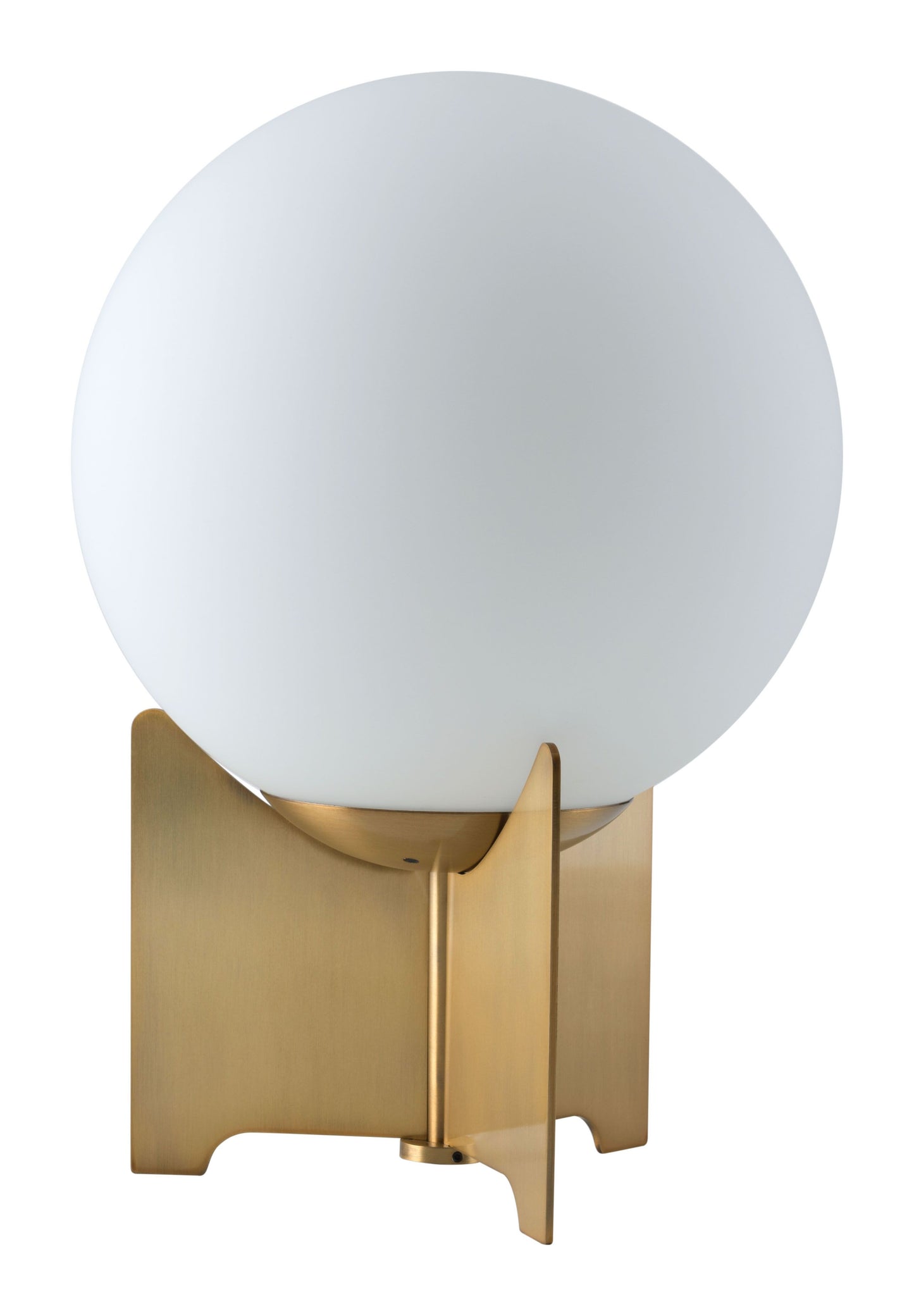 Pearl Table Lamp White & Brushed Brass