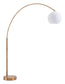 Griffith Floor Lamp Brushed Brass