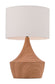 Kelly Table Lamp White & Brown