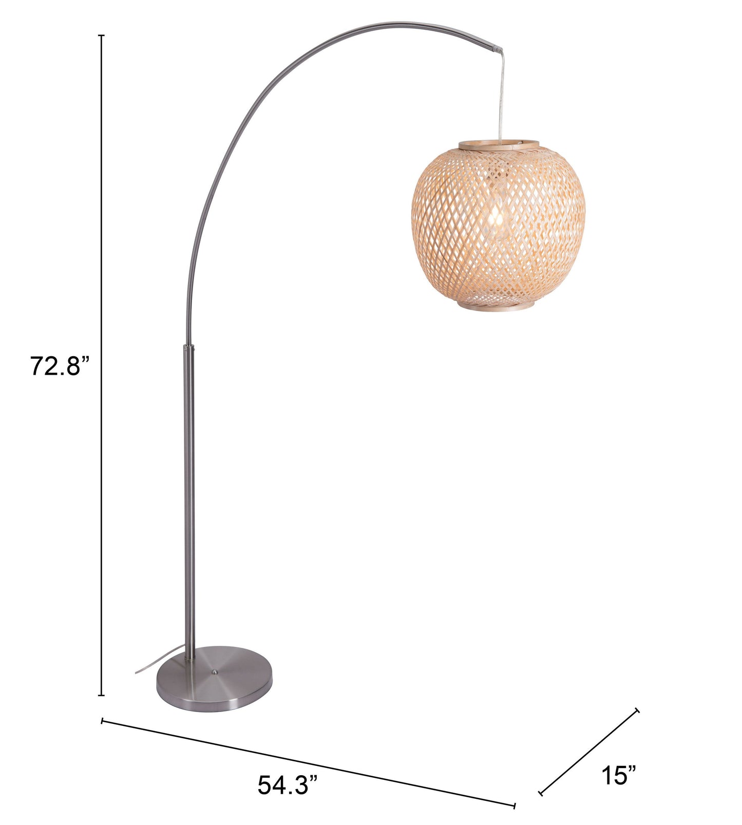 Halzey Floor Lamp Natural