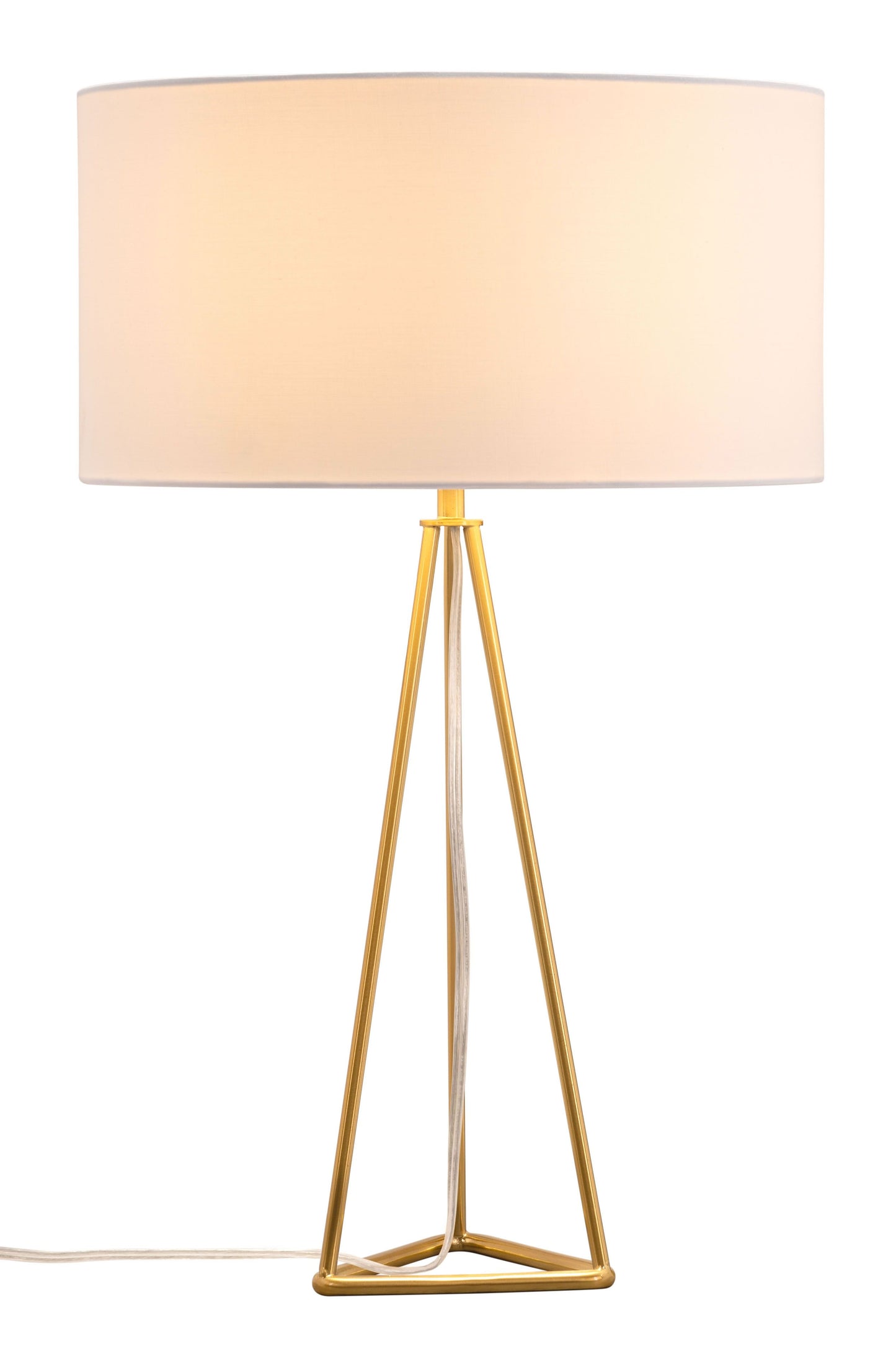 Sascha Table Lamp White & Gold