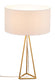 Sascha Table Lamp White & Gold
