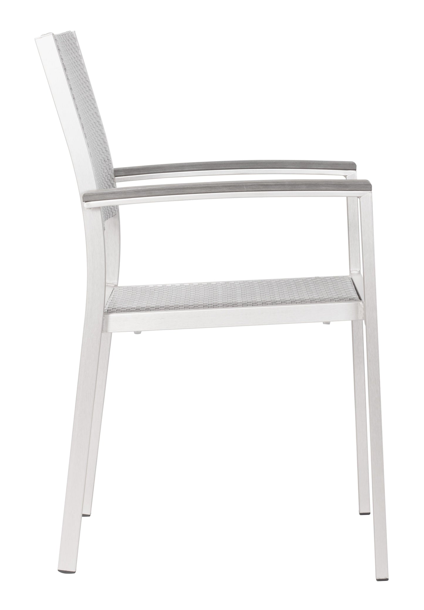 Metropolitan Arm Chair Brushed Aluminum