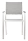 Metropolitan Arm Chair Brushed Aluminum