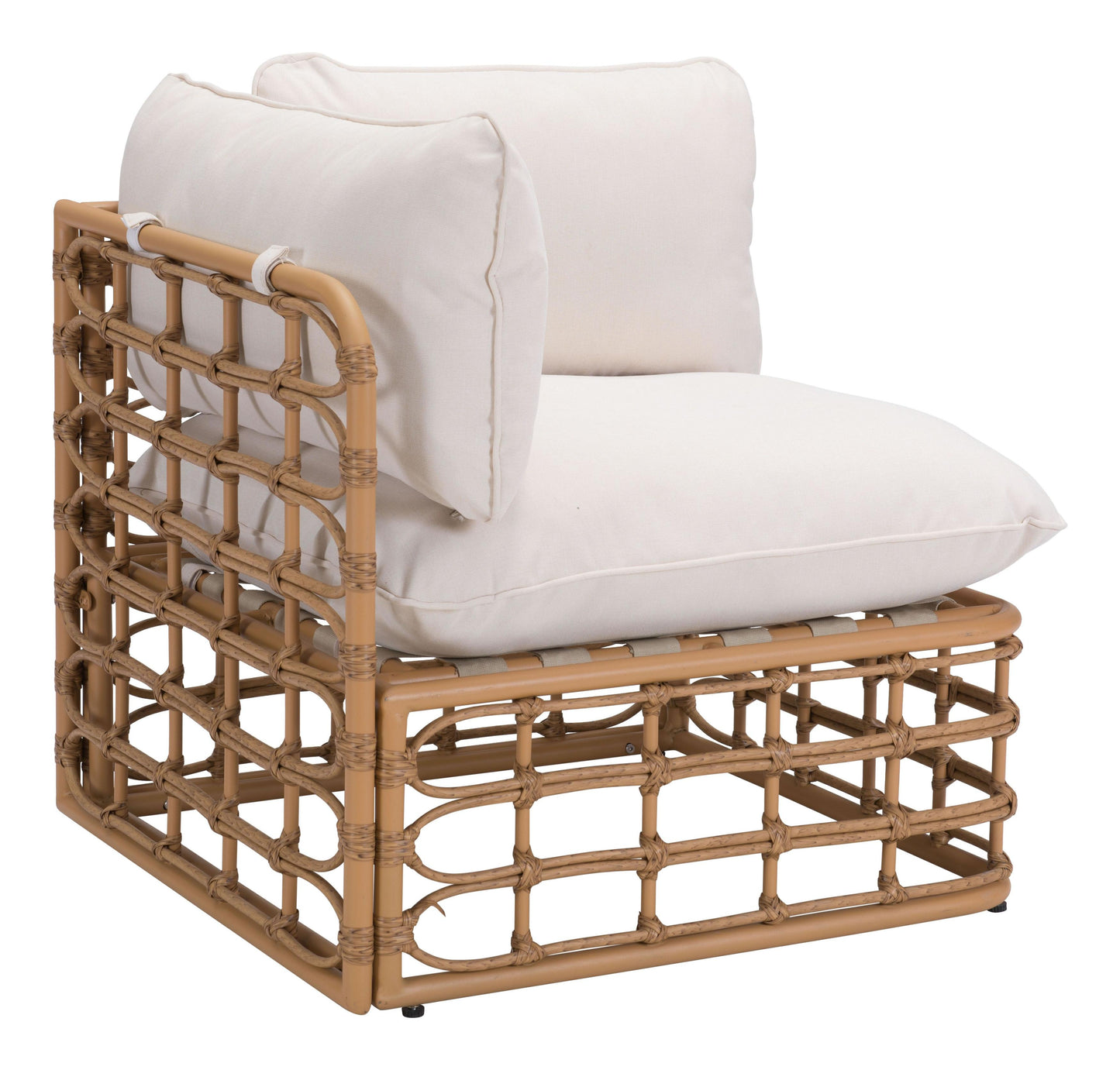 Kapalua Corner Chair Beige & Natural