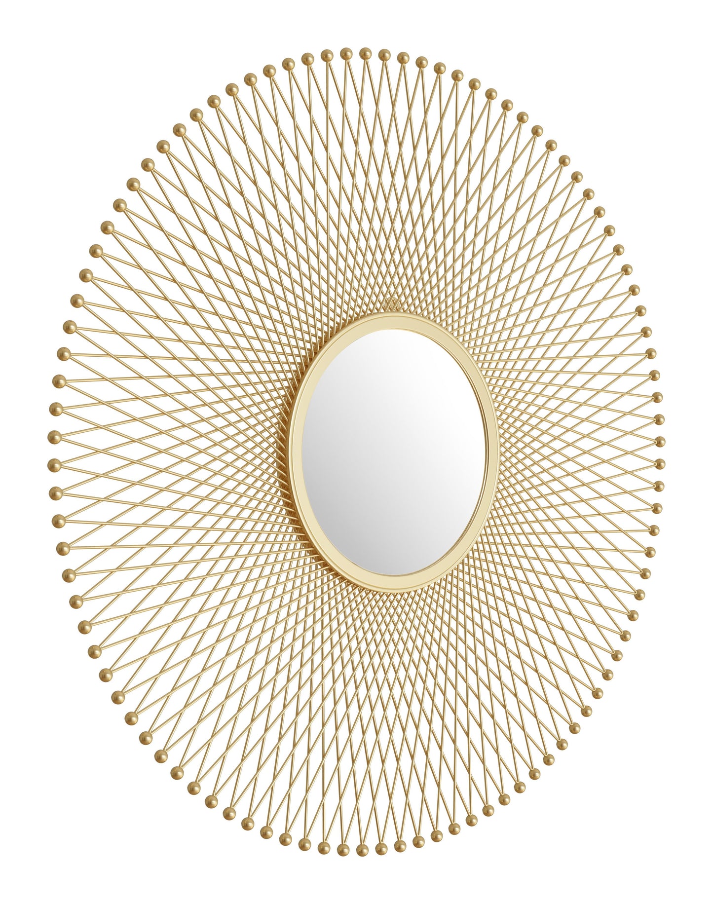 Glow Round Mirror Gold
