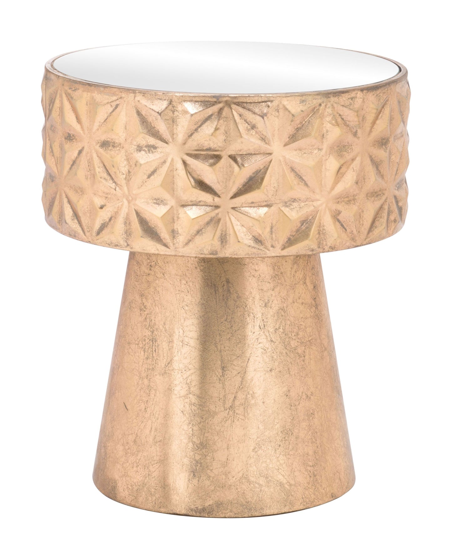 Aztec Side Table Gold