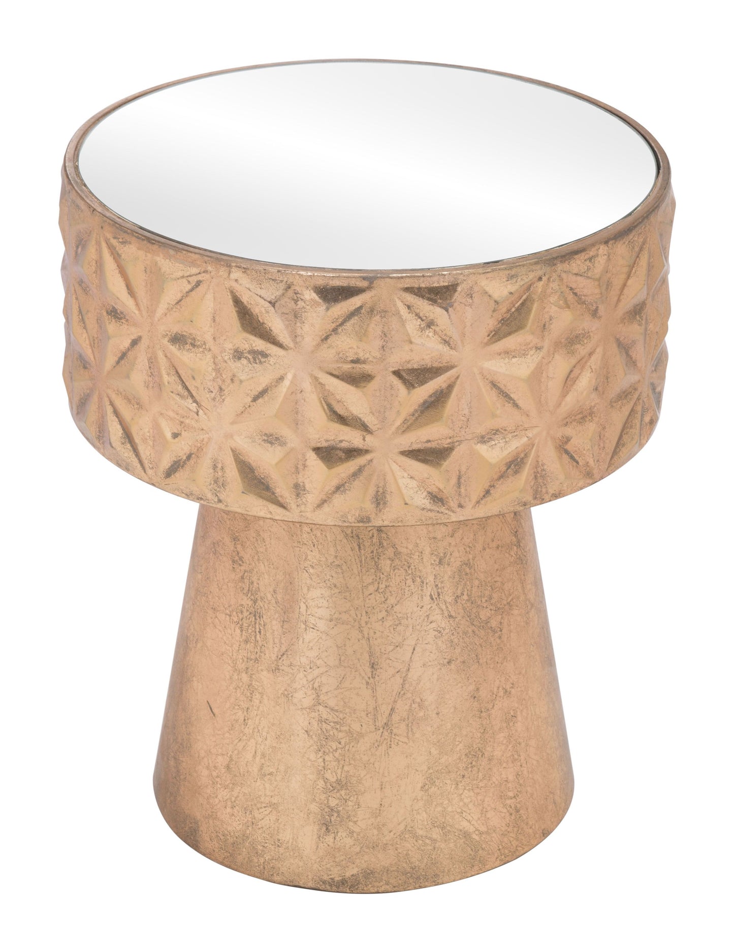 Aztec Side Table Gold