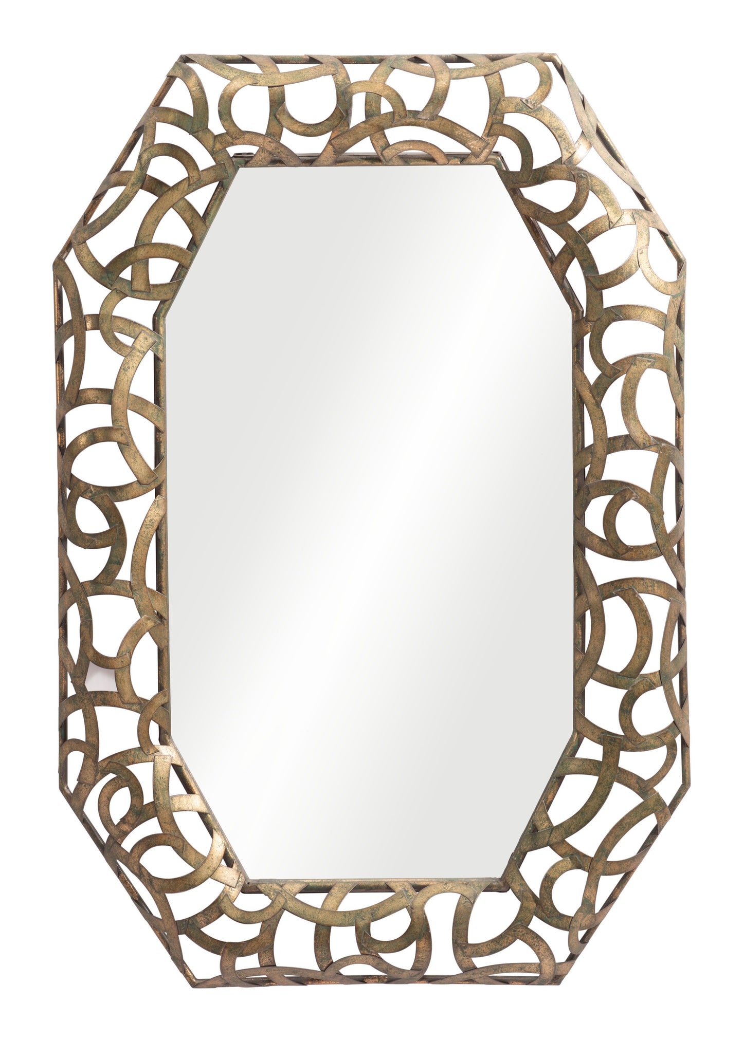 Kin Mirror Antique Gold
